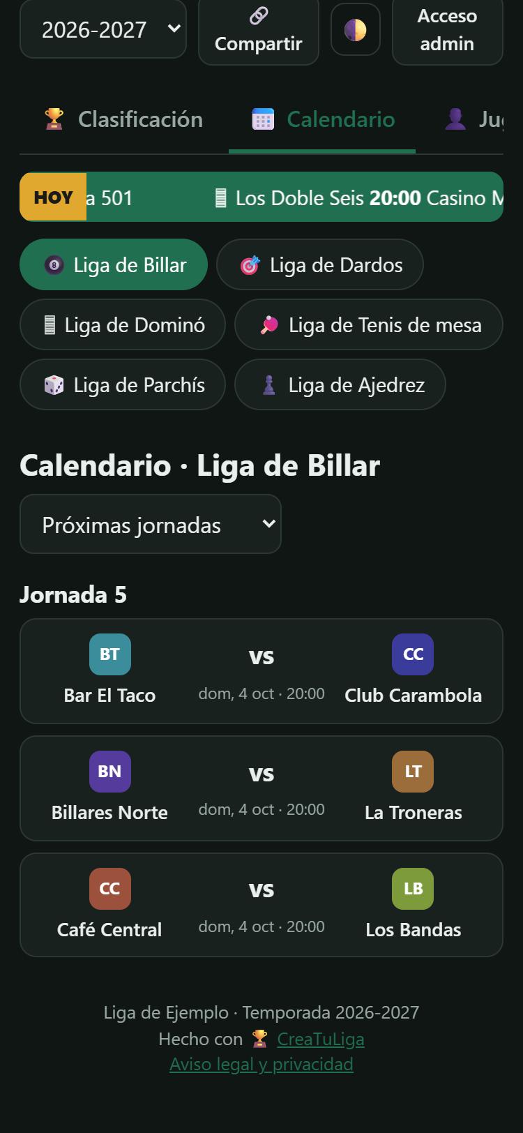 Calendario