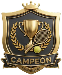 CreaTuLiga tennis badge